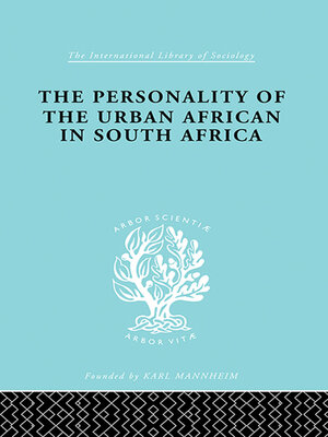 cover image of The Personality of the Urban African in South Africa
